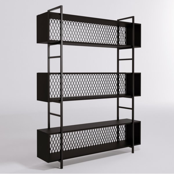 Bibliothque Araf 140 cm - Noir