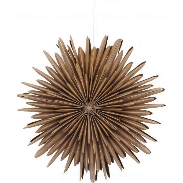 Slen adventsstjrna 46 cm - Brun