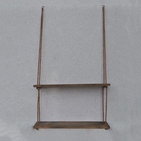 Abstracte wandplank 42 - Walnoot