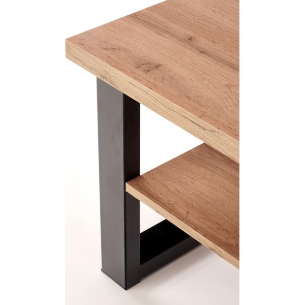 Table basse Kasady 120 cm - Chne Wotan/noir