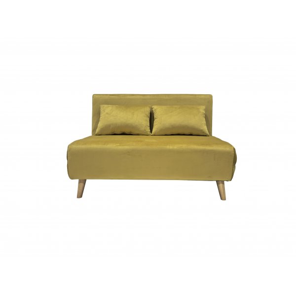 Bäddsoffa Helsingborg – Gul sammet | 193 cm Bäddsoffa Helsingborg – Gul sammet | 193 cm