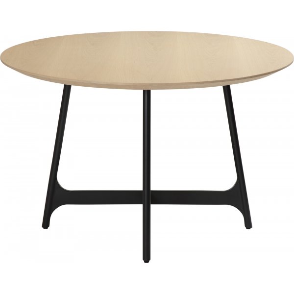 Table  manger Ooid 120 cm - Placage chne/noir