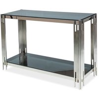 Bourne konsolbord - Krom/svart glas Bourne konsolbord - Krom/svart glas