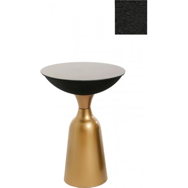 Chalice sidobord 56 cm - Guld/svart