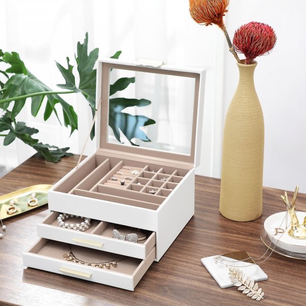 Opaal sieradendoosje - Zwart Opaal sieradendoosje - Zwart