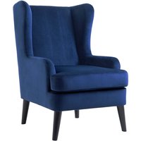 Fagerviken fåtölj - Blå velour Fagerviken fåtölj - Blå velour