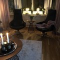 Kundbild Lampbord Hilda - Valnöt: Nu känns rummet komplett!