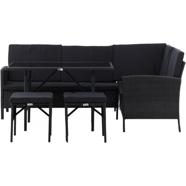 Groupe de canapé d\\\'angle Knock - Noir Groupe de canapé d\\\'angle Knock - Noir