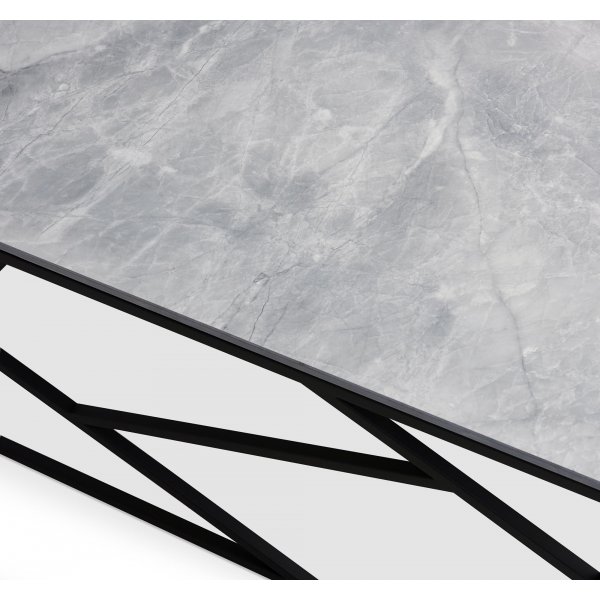 Table basse Kosmos 120 x 60 cm - Marbre gris/noir Table basse Kosmos 120 x 60 cm - Marbre gris/noir