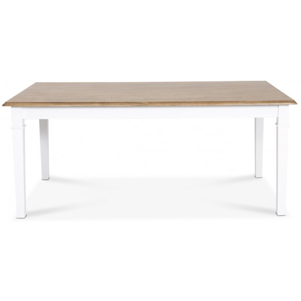 Ramnäs eettafel 180 cm - Wit/eikenbeits Ramnäs eettafel 180 cm - Wit/eikenbeits