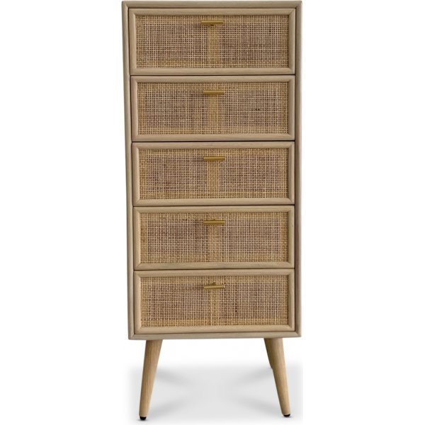 Rotan ladekast met 5 lades - React + Meubelpoten Rotan ladekast met 5 lades - React + Meubelpoten