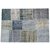 Äkta Patchwork matta Persia - Ljusblå - 170x230 cm