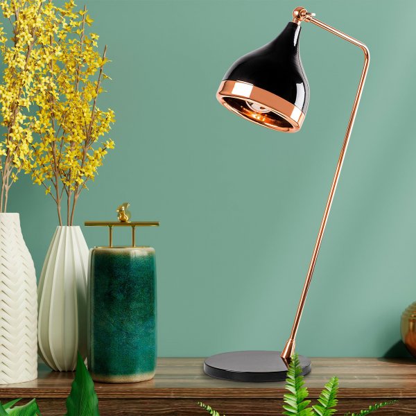 Lampe  poser Yalda - Noir/cuivre
