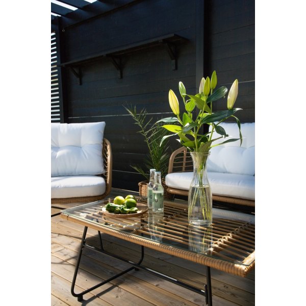 Groupe de canapés Viga - Rotin/blanc Groupe de canapés Viga - Rotin/blanc