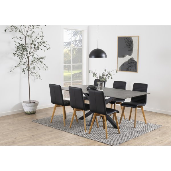 Table à manger Heaven 200 cm - Noir Table à manger Heaven 200 cm - Noir