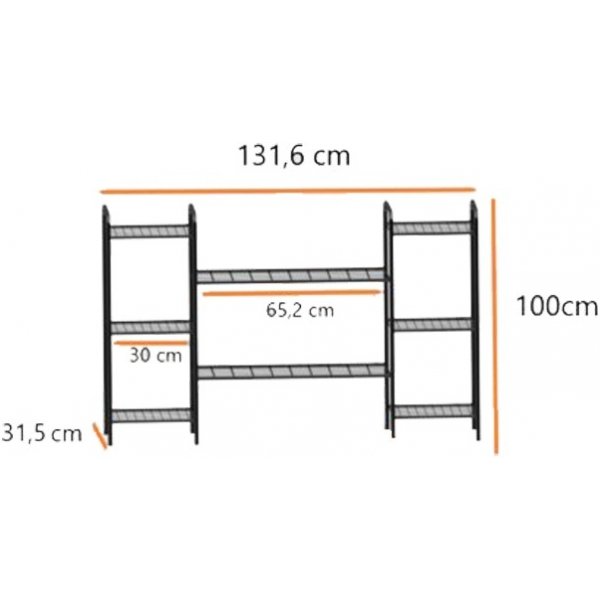 Hector växthylla - Svart Hector växthylla - Svart