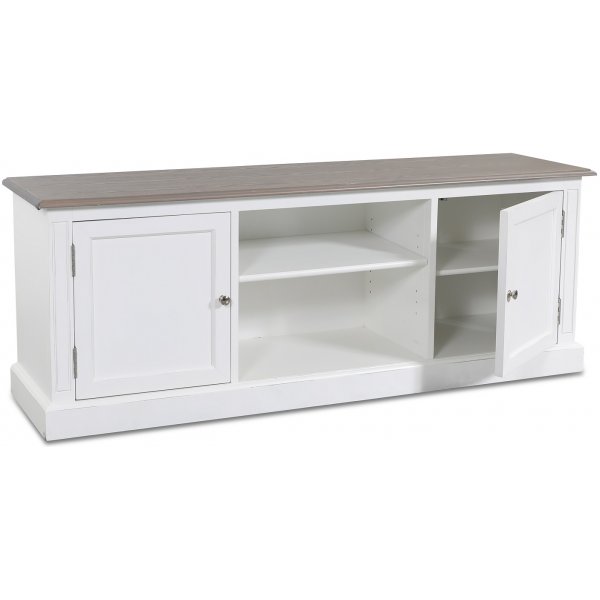 Viktoria TV-b�nk 160x60 - Vit/gr�