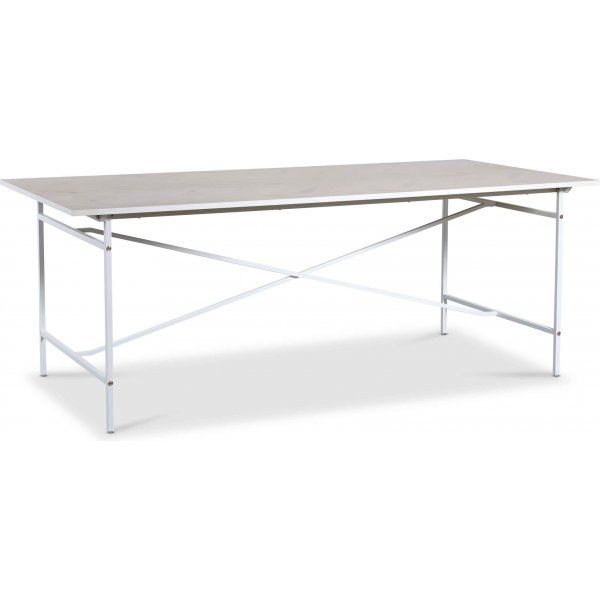 Revel matbord 200x90 cm - Vit / Whitewash