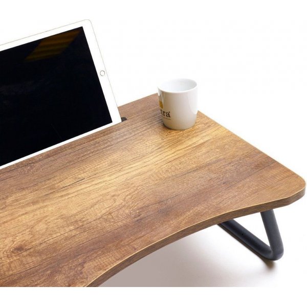 Lappy laptopbord 60x20 cm - Valnöt/svart Lappy laptopbord 60x20 cm - Valnöt/svart