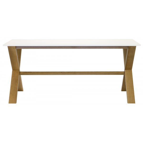 Artic matbord 220 cm - Ek / vit