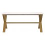 Artic matbord 220 cm - Ek / vit