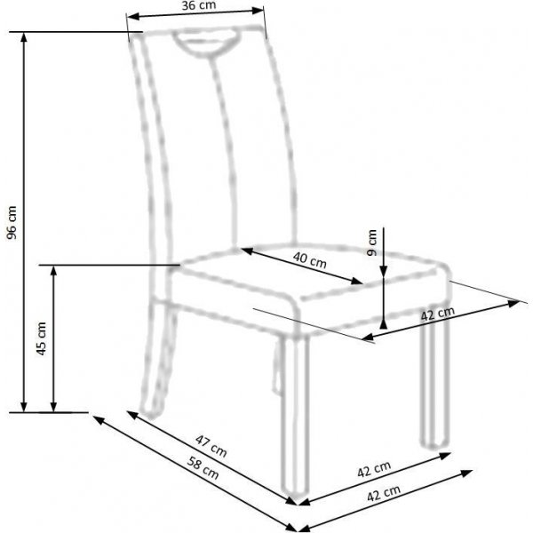Chaise Laney - Blanc crème/Hêtre + Pieds de meubles Chaise Laney - Blanc crème/Hêtre + Pieds de meubles