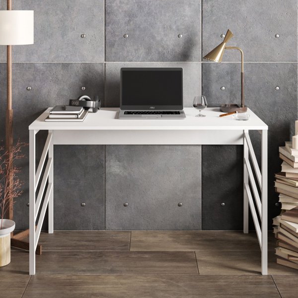 Tuna skrivbord 120x60 cm - Vit Tuna skrivbord 120x60 cm - Vit