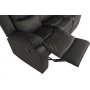 Mozart 3-sits Reclinersoffa - Svart PU