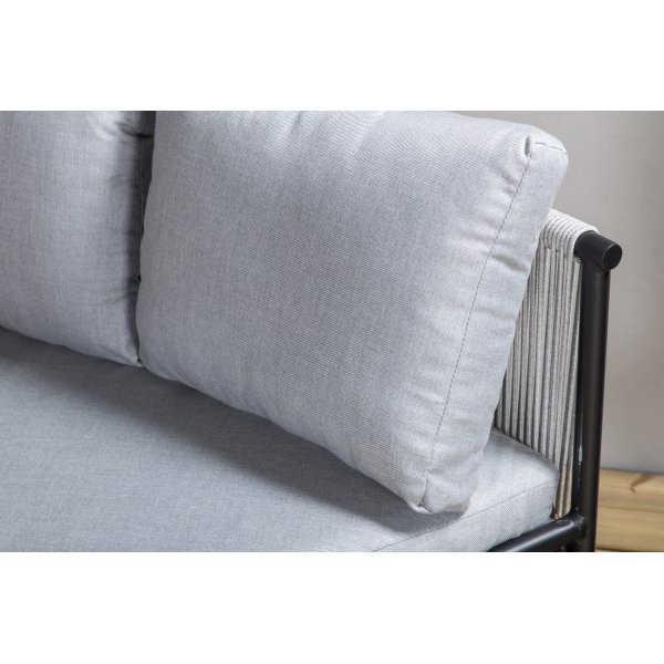 Virya loungegrupp - Svart/grå Virya loungegrupp - Svart/grå