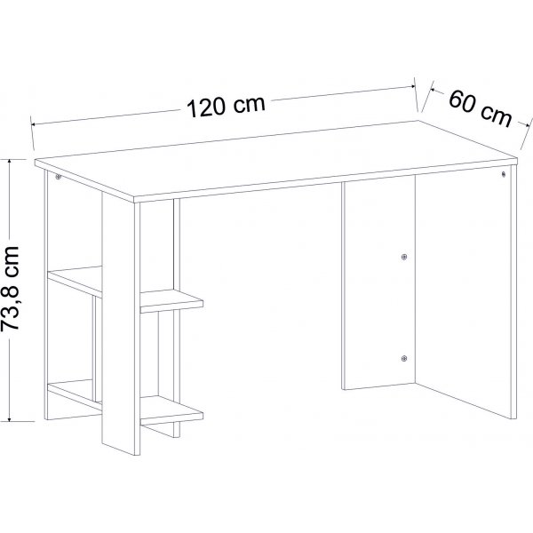 Alya skrivbord 120 x 60 cm - Vit