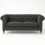 2,5-sits chesterfieldsoffa mrkgr - Cambridge deluxe