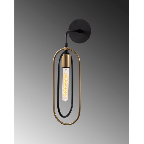 Ceres wandlamp 3151 - Zwart/goud