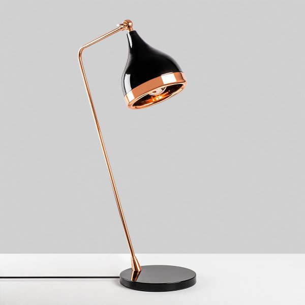 Lampe  poser Yalda - Noir/cuivre