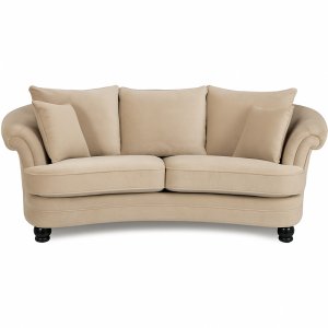 Soffa svängd 235 cm beige klädsel - Gustaf Soffa svängd 235 cm beige klädsel - Gustaf