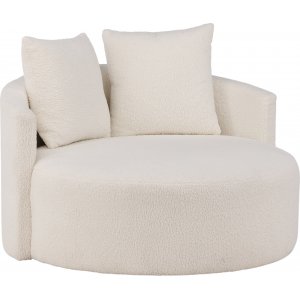 Kelso 2-sits soffa - Vit teddy