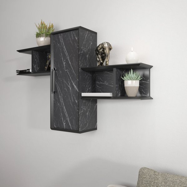 Olida wandplank - Zwart