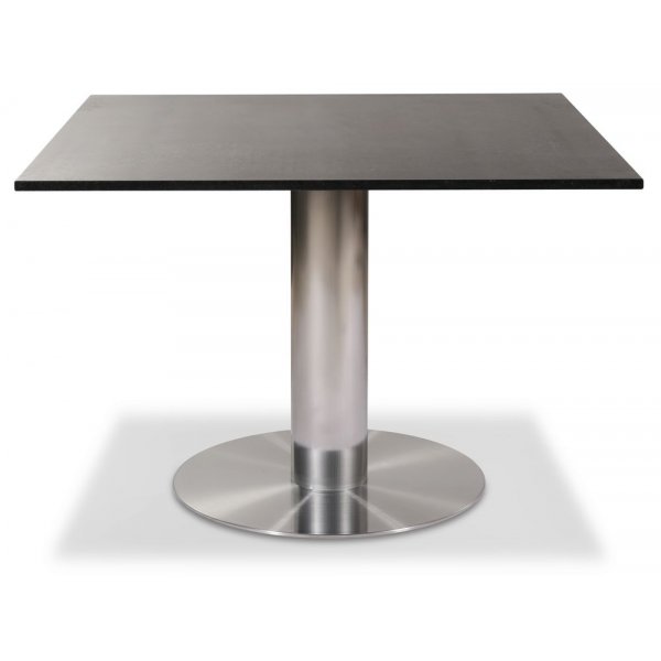 Next 108 cm matbord - Borstad stl / Marmor (Donau Granit)