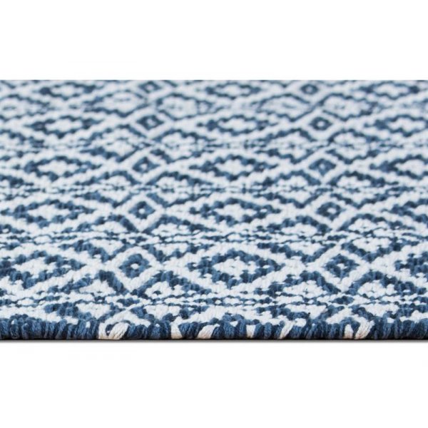 Tapis en coton Davina - Bleu Tapis en coton Davina - Bleu