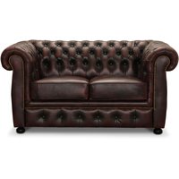 Dublin 2-sits soffa - Oxblod läder Dublin 2-sits soffa - Oxblod läder