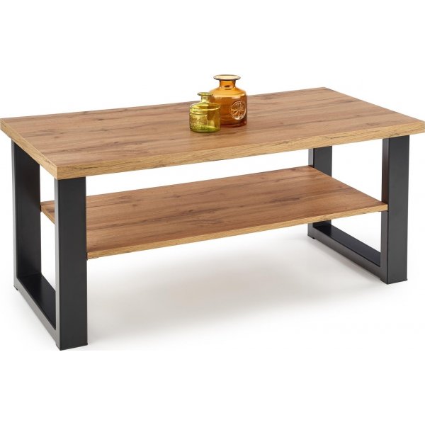 Table basse Kasady 120 cm - Chne Wotan/noir