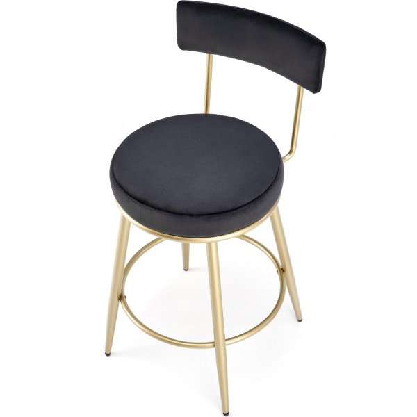 Tabouret de bar Pelican 115 - Noir/or