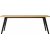 Table  manger Amora  chevrons 200 x 90 cm - Chne/noir