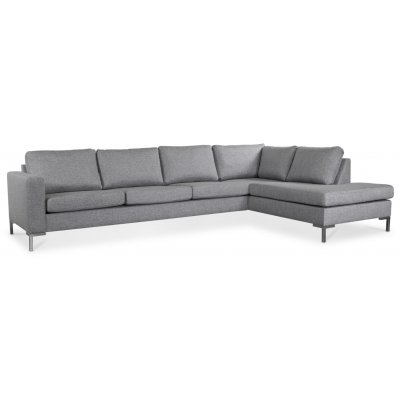 Nova 3-sits soffa med ppet avslut - Hger + Mbelvrdskit fr textilier