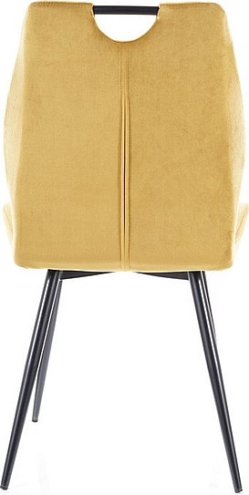 Chaise de salle à manger Bethléem - Velours orange Chaise de salle à manger Bethléem - Velours orange