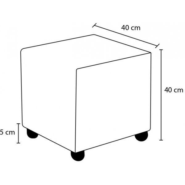 Pouf Ranma - Gris Pouf Ranma - Gris