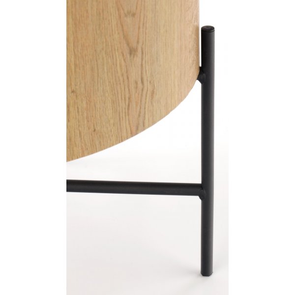 Table basse Ennis 45 cm - Chne/noir