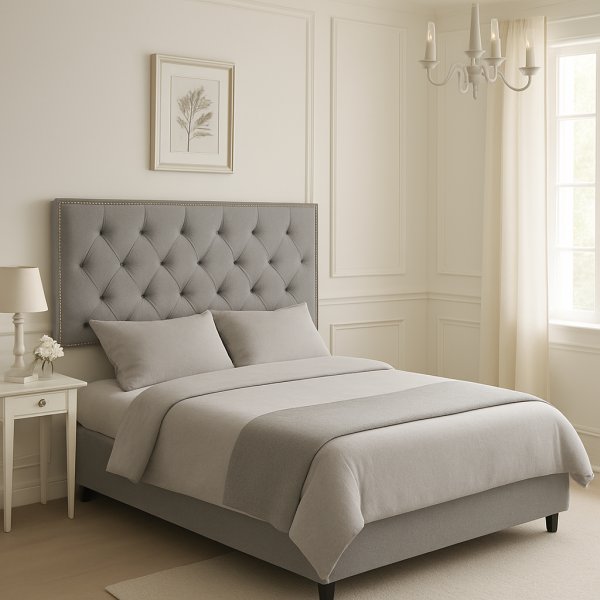 Princess sänggavel 140 cm - Ljusgrå Princess sänggavel 140 cm - Ljusgrå