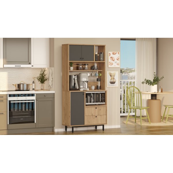 Royce köksskåp 4 - Ek/antracit Royce köksskåp 4 - Ek/antracit