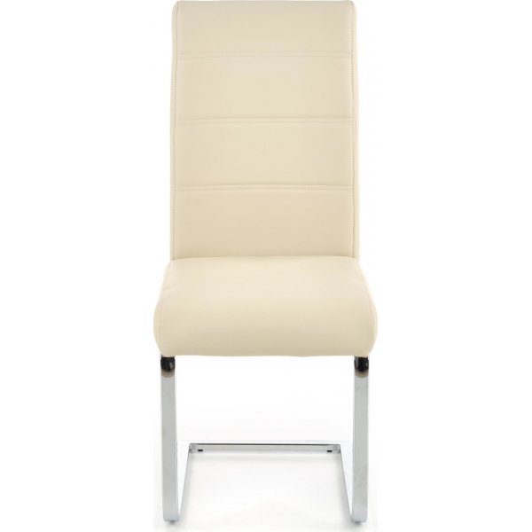 Macy stol - Cream PU/krom Macy stol - Cream PU/krom
