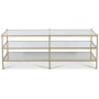 Tiffany Inca soffbord 120 x 51 cm - Mssing / Glasskiva